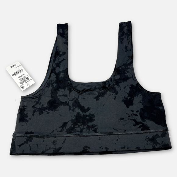 Jenni Intimates NWT Women's Square Neck Bralette SZ M Gray Tiedye Lightweight - Picture 2 of 6